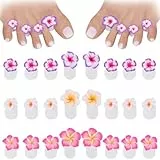PYRUVAE 24 Stück Zehentrenner Damen Silikon, Zehentrenner für die Maniküre, Zehentrenner Pediküre,