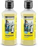 Kärcher Fensterreiniger-Konzentrat RM 503, für eine streifenfreie Reinigung von Fenstern, Glas, Spiegeln und Duschkabinen, 500ml Konzentrat ergeben verdünnt 6,25l Reinigungsflüssigkeit (Packung mit 2)