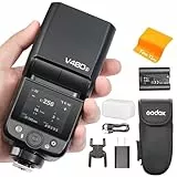 GODOX V480 S TTL Kamerablitz für Sony, V480S Touchscreen Blitzgeräte mit Diffusor, GN50 2,4 GHz HSS 1/8000s Speedlite, LED 5300K±300K 2W, 7.2V/2200mAh, V480-S GODOX Blitz für Sony Kameras