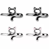 YUXIANLB Verstellbare Häkelnadelringe, Häkelnadelringe für Finger, Zinklegierung, offene Garnführung, Häkelringe, schnelleres Stricken, Garnführung, Fingerhalter zum Häkeln, 4 Stück