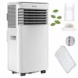 Zilan Mobile Klimaanlage 9000 BTU 3-in-1 Mobiles Klimagerät mit Abluftschlauch & Fensterkit – Kühlen, Entfeuchten & Ventilator, für Räume bis 50 m², 24h Timer, Schlafmodus, LED Display, Fernbedienung