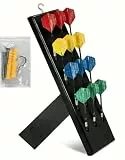 Dart Holder 'DartDock', Solid Wood Dart Holder for up to 12 Darts,Wall Mount Includes Mounting Material,Practical Dart Accessories for Soft Darts and Steel Darts