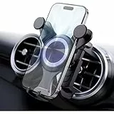 ICAILIN Handyhalterung für Runde lüftungen Mercedes A/B/C/V/GLC/Sprinter Handyhalterung Auto Lüftung Einhandbedienung Kratzschutz KFZ Handy Halterung für iPhone & Samsung,Mercedes Benz Accessoires
