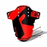 Riesel Design Criss:Cross Mudguard – vorderes Fahrrad Schutzblech inkl. Kabelbinder – Spritzschutz für Gravel Bike – Schutzblech für Gabel, leicht & flexibel – Made in Germany (red)