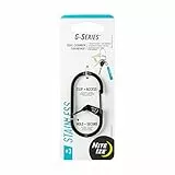 NIte Ize Unisex – Erwachsene G-Series DUAL Chamber Carabiner, schwarz, Gr. 3