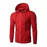 TIMELYE Herren Zipper Kapuzenpullover Sweatjacke Pullover Hoodie Sweatshirt Zip-Hoodie Herren Sweatjacke Kapuzenjacke Hoodie mit Kapuze und Reißverschluss