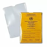 HERMA 1330 Ausweishülle transparent, 10 Stück, Impfpass Hülle für neuen Impfausweis Impfbuch, Ausweishalter zum Schutz für Fahrkarten & Kinderausweise, Plastik Kartenhüllen Schutzhüllen Set