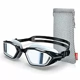 Findway Schwimmbrille, Anti-Beschlag/UV-Schutz, Polarisierte Schwimmbrillen für Herren Damen Jugend mit Ersatz Nasenstück, Kein Auslaufen, Klare Sicht