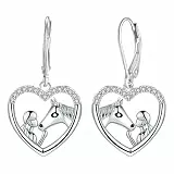 Yinsen Damen Hängend Ohrringe 925 Silber Pferde Ohrstecker für Mädchen - Geschenke für Pferdeliebhaber