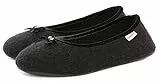 Giesswein Hausschuh Hohenau - Geschlossene Filz Pantoffeln im Ballerina Design, Warme Damen Hausschuhe mit Rutschfester Sohle