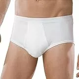 Schiesser Herren 2 Pack Sportslip Mit Eingriff - Essential Doppelripp Slip, Weiss_205177, XXL EU