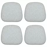 HAVARGO 4er Set Rutschfestes Stuhlkissen Stuhlauflage Kissen für Esszimmerstühle Waschbares Sitzauflage für Stühle im Büro Outdoor Indoor Garten-41 x 39 cm,Grau