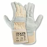 texxor 12 Stück Rindvollleder-Handschuhe Montblanc III 1168, Packung, natur, 10/XL