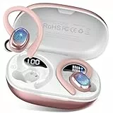 Bluetooth 5.4 Kopfhörer Sport, 2026 Neu In Ear Kopfhörer Kabellos Bluetooth mit 6D Stereo/4 ENC Mic, 50H Noise Cancelling Ear buds, Over-Ear Sportkopfhörer mit Ohrhaken, IP7 Wasserdicht Ohrhörer