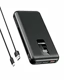 VEEKTOMX Power Bank 30000mAh Powerbank PD 20W Externe Handyakkus mit 4 Ausgänge & 2 Eingänge Camping Reise-Essentials Tragbares Ladegerät Kompatibel mit iPhone 16 15 14 13 12 Samsung S24 S23 S22