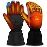 Svpro Beheizte Handschuhe für Damen und Herren, Batteriebetriebene Elektrische Warme Winterhandschuhe, Winddicht, Wasserdicht & Touchscreen | Heizung Kaltes Wetter Handschuhe für Skifahren