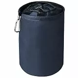Vicloon Wäscheklammer Beutel Aufhängen, für bis zu 150-200 Wäscheklammern, Großer Wasserdicht Wäscheklammerbeutel mit Zugkordelverschluss für Indoor Outdoor Pegs Organizer Lagerung verwenden-Navy Blau