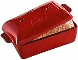 Emile Henry Brotlaib Bäcker, Keramik, Rot, 24x15x12.5 cm