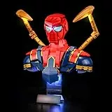 LIGHTAILING Licht-Set Für Lego-76326 Iron Spider-Man Büste - Led-Beleuchtungsset Kompatibel Mit Lego Bausteinen Modell - Modell Set Nicht Enthalten