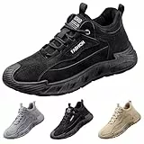 Generisch Sportschuhe Herren Chunky Plateau Sneakers Wanderschuhe mit dickem Boden Turnschuhe Trekkingschuhe Fitnessschuhe Walkingschuhe Leicht Outdoor Joggingschuhe, Geschenke Für Männer, Papa