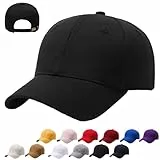 CWENDANER Unisex Baseballkappe, 100% Baumwolle, Baseballkappe Sonnenschutz Cap, Einheitsgröße, Sonnenmütze, Verstellbar Schildmütze Für Sport Reisen Drauße, Einfarbig