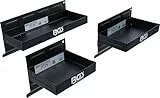 BGS 67150 | Magnet-Ablagen-Satz | 3-TLG. | 150/210 / 310 mm | Magnetschalen | Magnetische Ablage | Magnetkorb