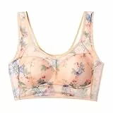 Klassische BHS Damen Ohne Bügel Push Up mit Verstellbarem Bustier Nahtloser Bra Bequem Gepolstert Große Brüste Unterwäsche für Alltag Yoga Trainings Schlaf Sport BH BH Ohne Träger (Beige, XXXXXL)
