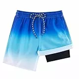 Dancinova Badehose Kinder Jungen Schwimmhose Jungen Kompression Liner Badeshorts Schnelltrocknend Schwimmhose mit Kompressionsfutter 8 Jahre