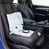 BingoPaw Hunde Autositz für mittlere Hunde, Hundesitz Auto Beifahrersitz, Verstärkter Autositz mit Befestigungsgurten, wasserdicht rutschfest Hundeautositz für Rückbank Vordersitz, M 66x55x49 cm