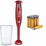 Theo Klein Bosch Stabmixer, mit Messbecher, 3+ Jahre, & AAA Alkaline-Batterien Amazon Basics 12 Stück, 10 Jahre