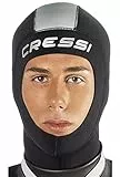 Cressi Hood Unisex Kopfhaube 3mm Neopren, Schwarz, M/3-4