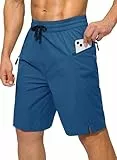 Tansozer Badeshorts Herren Schnelltrocknend Surfen Strandhose Badehosen für Herren Surf Shorts Freizeit Short Summer Short mit Mesh-Futter und Verstellbarem Tunnelzug Pfauenblau- XL