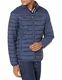 Amazon Essentials Herren Verstaubare, Leichte, Wasserabweisende Pufferjacke (Erhältlich In Big & Tall), Marineblau, S