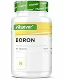Vit4ever Boron - 3 mg reines Bor je Tablette - 365 Tabletten im Jahresvorrat - Laborgeprüft (Wirkstoffgehalt & Reinheit) - Ohne unerwünschte Zusätze - Hochdosiert - Vegan