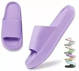 VEXITO Wolken Badelatschen Damen Orthoslipper Original Cloud Slippers Hausschuhe Wolkenschuhe Schuhe Sommer Herren Wolken Schlappen Cozy Slides Pantoletten Weich Violett Lila Gr. 36-37