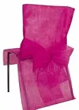 Santex Stuhlhusse mit Schleife, Fuchsia, one Size