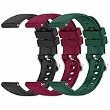 OUTPUTBT 3-Stück Silikon Uhrenarmband 16mm Kompatibel mit Shang Wing Lynn 2 Smartwatch Ersatzarmband für XPLORA Kdizi/X5 Play/XGO3 Kinder Armband für Amzhero D26/FOSSIL Mädchen Junge Damen Herren