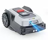 RoboUP T600 Mähroboter ohne Begrenzungskabel für 800㎡, RTK Gesteuerter Rasenmäher Roboter, Automatische u. manuelle Kartierung, Individuelles Mähen, KI Hinderniserkennung Mäher 20° Steigung