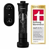 GROHE Blue Fizz, Wassersprudler Starter Set (mit CO2-Füllstandsanzeige, 3 einstellbare Sprudel-Stufen, ohne CO2 Flasche, 1x 0,85l Wasserflasche + Reinigungspulver), schwarz, 31947K00