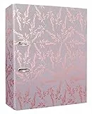 Interdruk DIN A4 75 mm Breit - Metallic Hochwertiges Design - Roségold Blumen