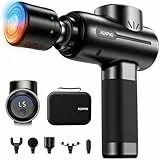 RENPHO Massagepistole mit Wärme und Kälte, Massage Gun mit App und 5 Massageköpfe, Tragbare Percussion Elektrische Handmassagepistole, Muskelmassagepistole für Männer und Frauen, Active+ Thermacool