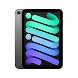 Apple iPad mini (A17 Pro): 8,3'' Liquid Retina Display, 128 GB, WLAN 6E und 5G Mobilfunk, 12 MP Front /12 MP Rückkamera, Touch ID, Batterie für den ganzen Tag – Space Grau