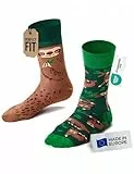 Many Mornings - Mismatched Socken - Lustige Socken Unisex - Faultier Socken - Geschenkidee - Design: Sloth Life - Made in EU - 39-42