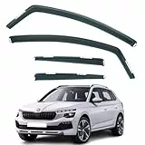 Set mit 4 Windabweisern, kompatibel mit Skoda Kamiq 5-Türer SUV 2019 2020 2021 2022 2023 2024 2025 Modelle