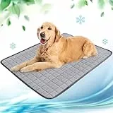 NIBESSER Kühlmatte für Hunde Pet Dog Cooling Mat Sommer Selbstkühlende Matte Hunde Katzen Haustier Kühlmatte Natürlich