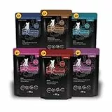 catz finefood Purrrr Collection I - Monoprotein Katzenfutter nass - getreidefrei, zuckerfrei, hypoallergen - hoher Fleischanteil - Multipack Nassfutter für Katzen - im Beutel, 85 g (12er Pack)