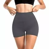 Sanpetix Sports Shorts Damen, High Waist Blickdicht Leggings Shorts für Damen Grau 1 Pack SM