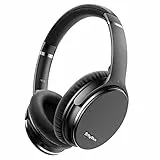 Srhythm NC35 Active Noise Cancelling Kopfhörer Kabellos Bluetooth - LDAC Modus, Schnellladung, 50+ Wiedergabe Over-Ear Kopfhoerer mit Mikrofon, Verbindung von 2 Geräten, Memory Protein Ohrmuscheln