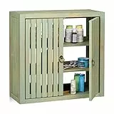 Relaxdays Hängeschrank Vintage Bambus Bad & Küche, grün
