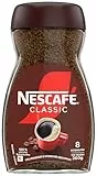 NESCAFÉ CLASSIC, löslicher Bohnenkaffee aus mitteldunkel gerösteten Kaffeebohnen, kräftiger Geschmack & intensives Aroma, koffeinhaltig, 1er Pack (1 x 200g)